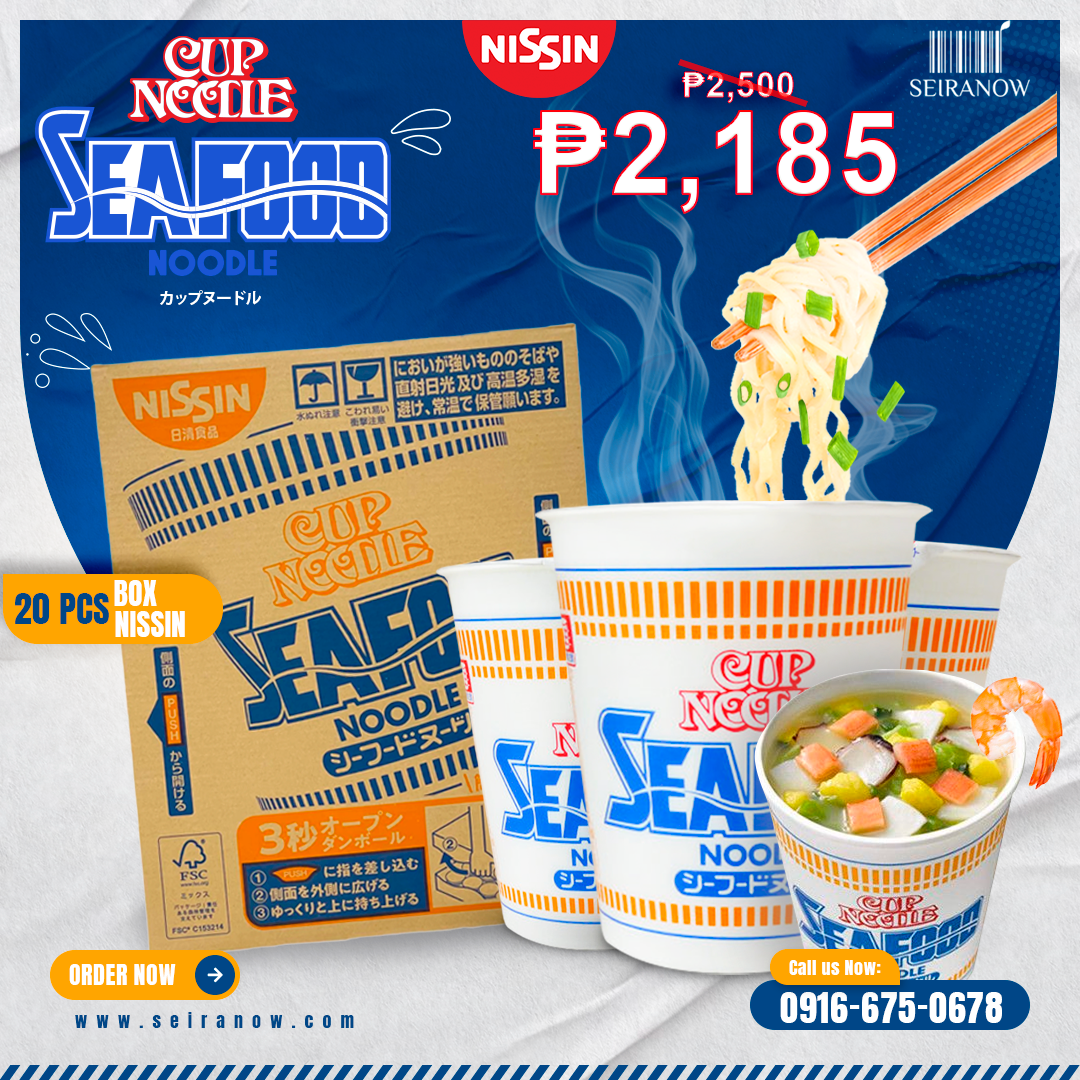 Limited Time: Get 5% Off Nissin Seafood Cup Noodles Box — Japan's Iconic Cup Noodle Now at Seiranow
