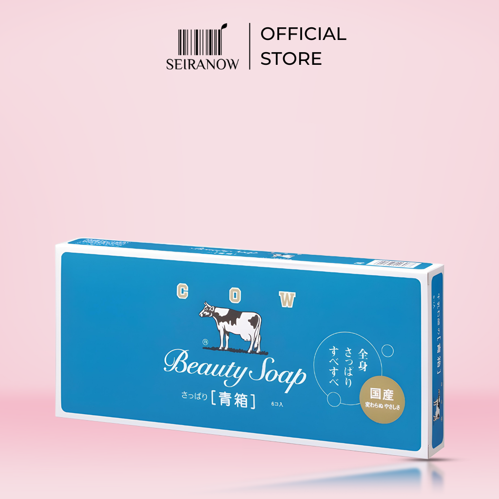 Cow Brand Beauty Soap Blue Box (6 Pcs) – Japan’s Classic Gentle Soap