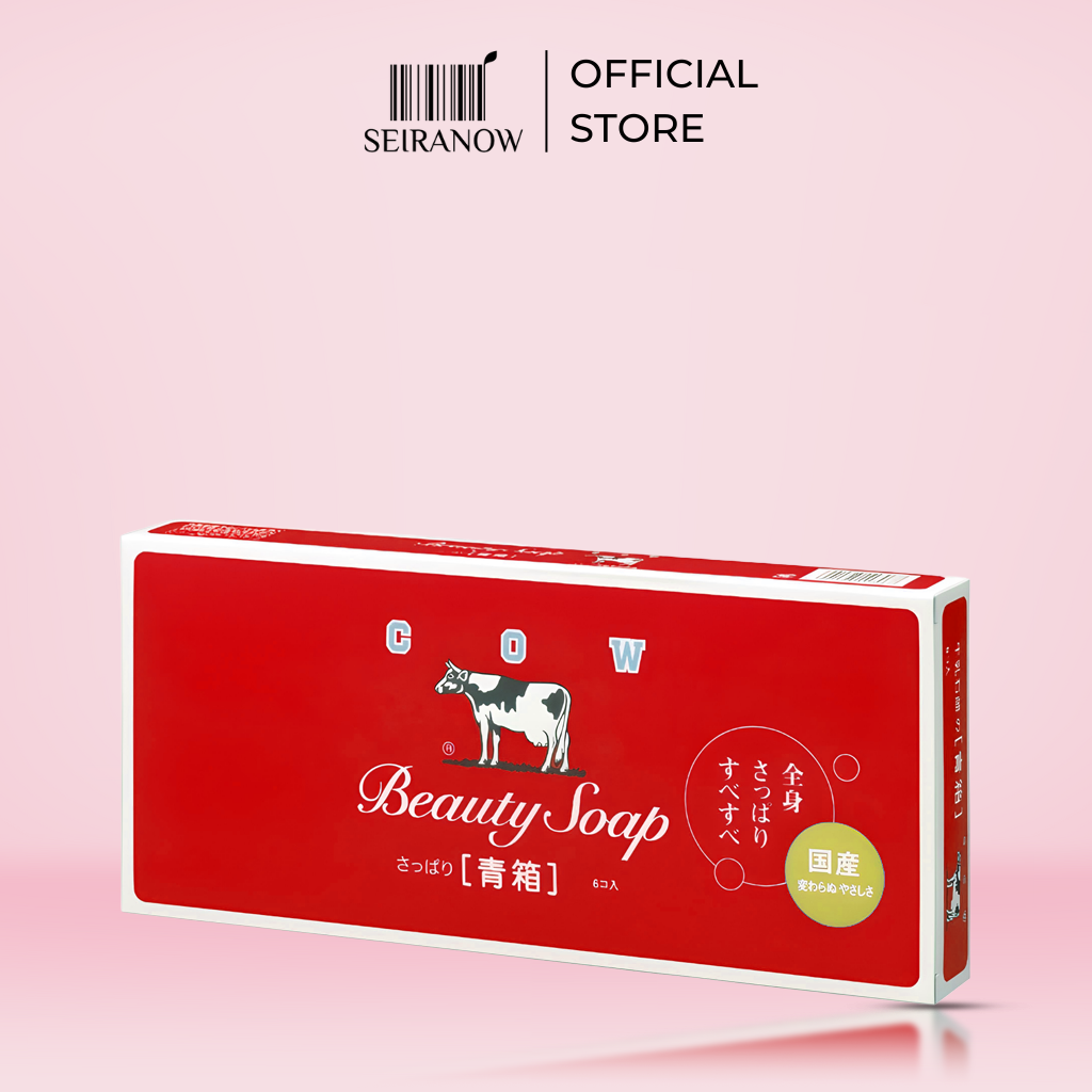 Cow Brand Beauty Soap Red Box 90g – Set of 6