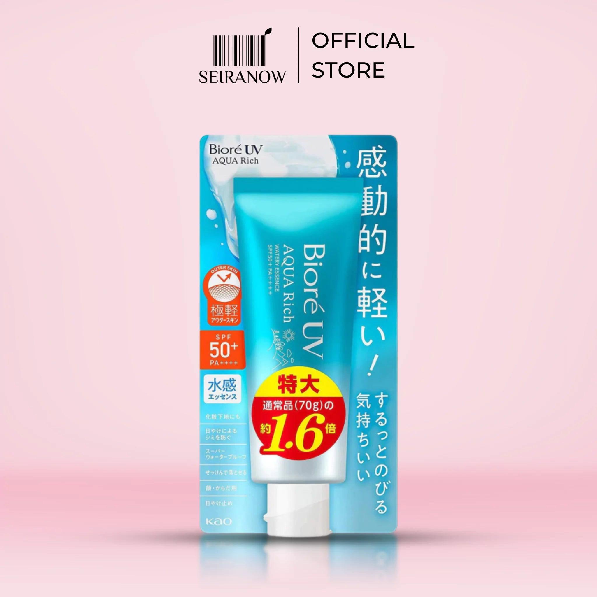 Biore UV Aqua Rich Watery Essence SPF50+ – Lightweight Japanese Sunscreen