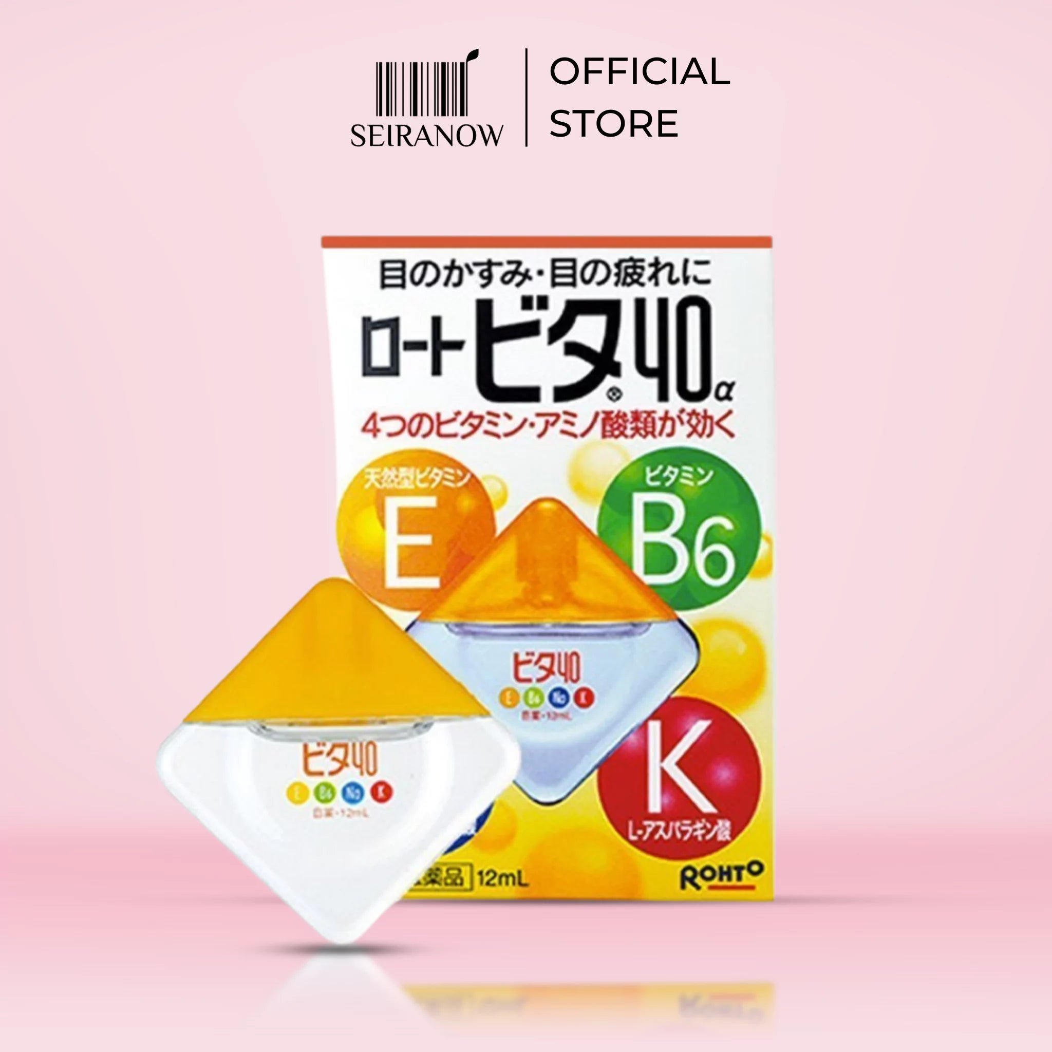 Rohto Vita 40a Eye Drops for Dry & Tired Eyes 12ml