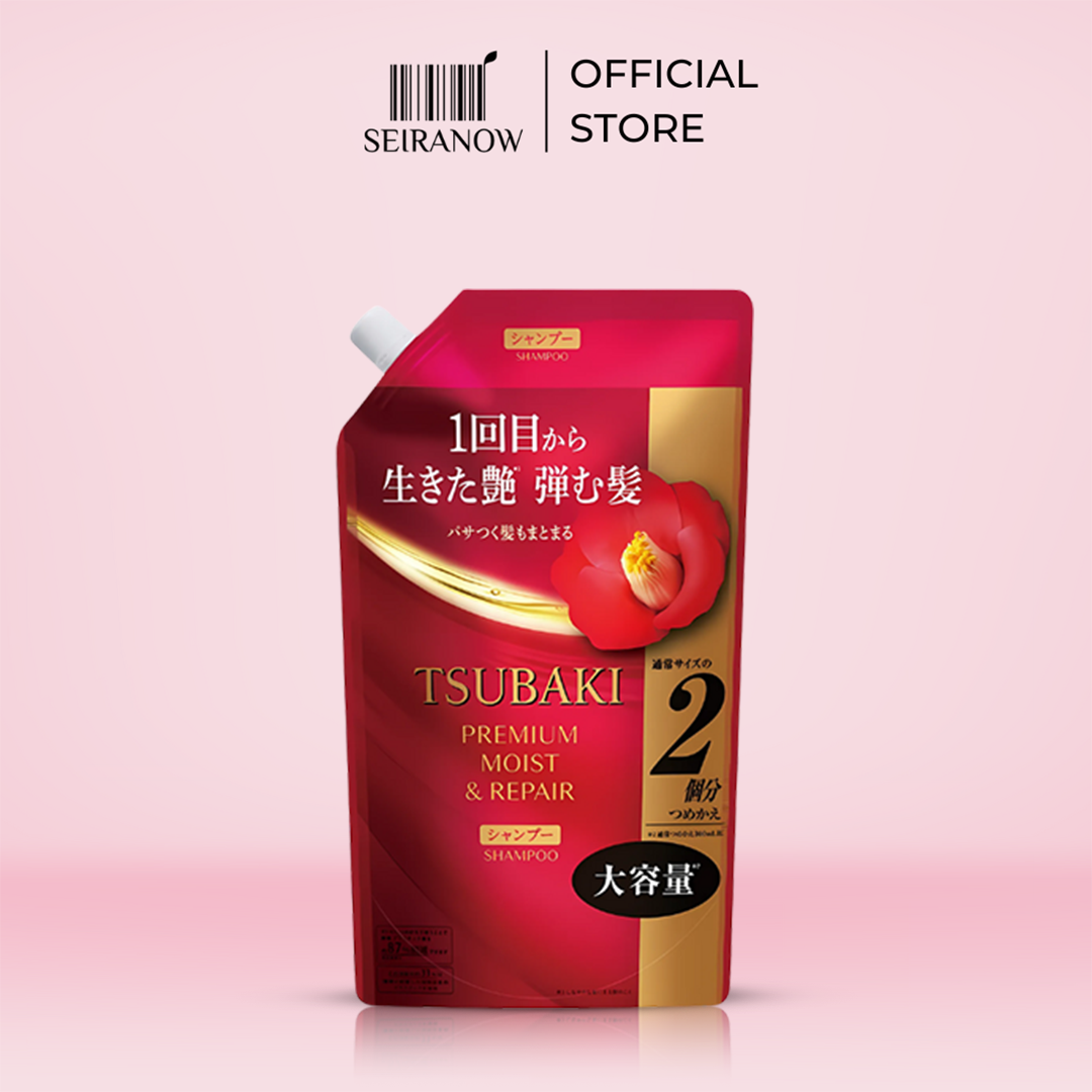 Tsubaki Camellia Premium Moist & Repair Hair Shampoo Refill 600ml