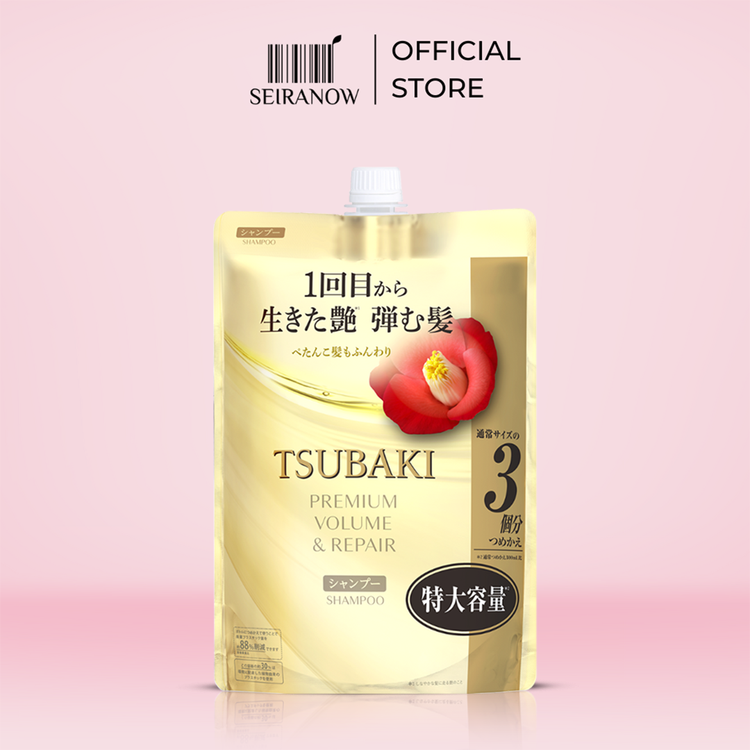 Tsubaki Camellia Premium Volume & Repair Shampoo Refill 900ml